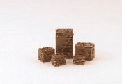1:56 Scale (28mm) - Wood Crates - Pack of 5 Different Sizes